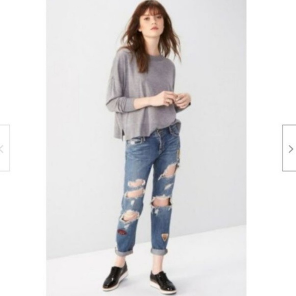 Articles of Society Jean Janis Boyfriend Patches